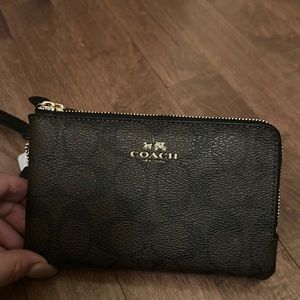 COACH double wristlet
